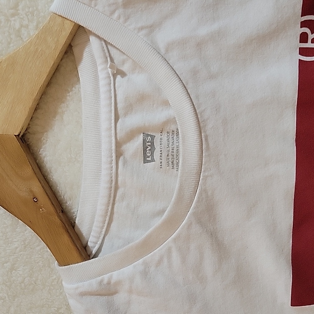LEVI'S WHITE T-SHIRT LOGO PERFECT SMALL - Picture 7 of 7
